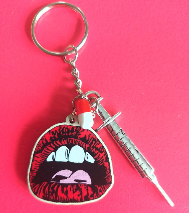 A Shot At Happiness Keyring