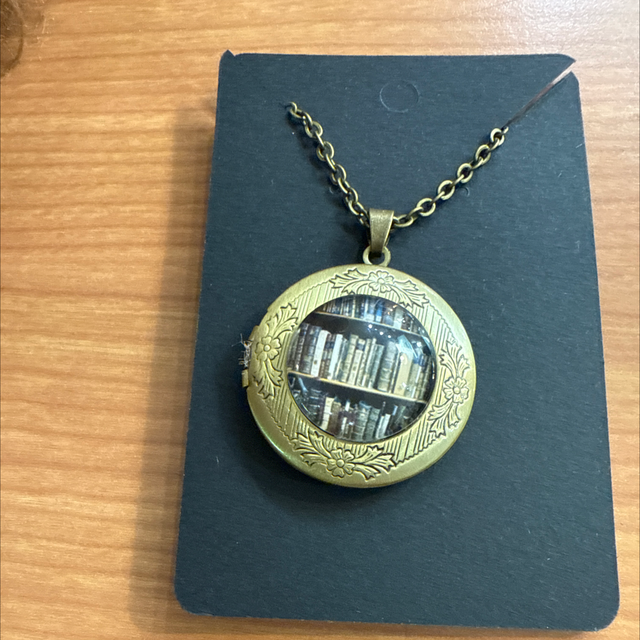 Book Locket Necklace