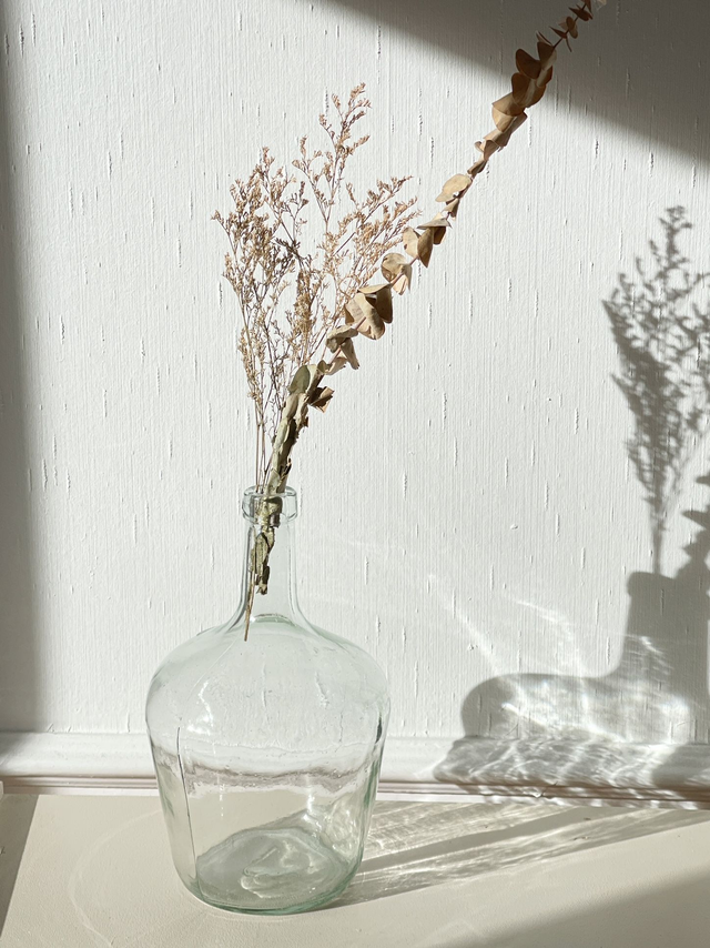 Dame jeanne vintage transparente