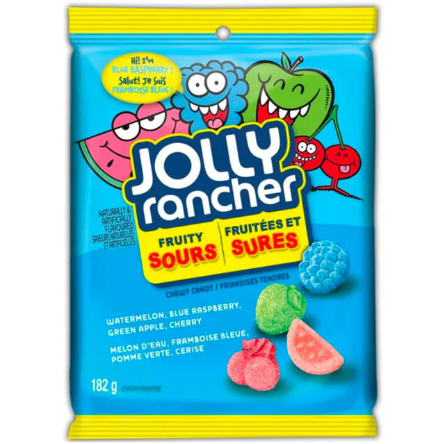 Jolly Rancher Fruity Sours (182g) Canadian