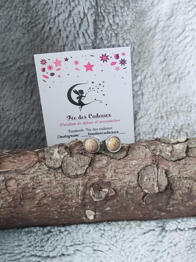 Puces d'oreilles Jaspe Paysage 