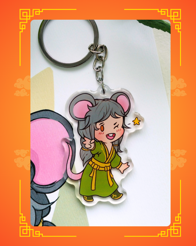 Porte-clé-Rat chibi