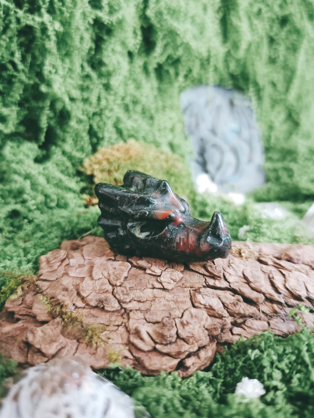 TÊTE DE DRAGON - JASPE SANG DE DRAGON