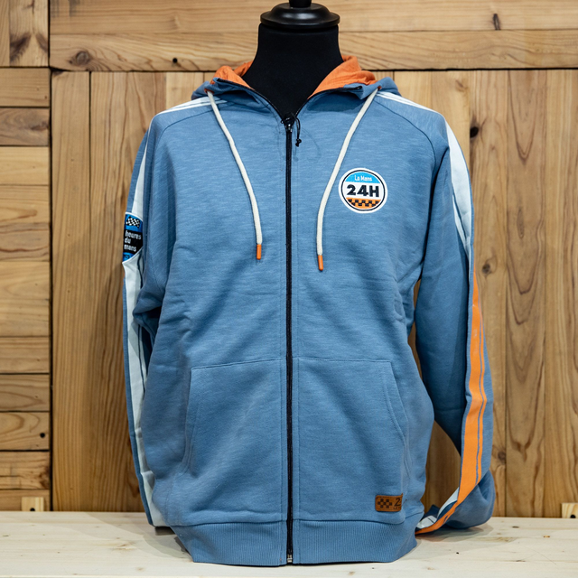 Sweat Capuche Legend 24H du Mans Bleu clair