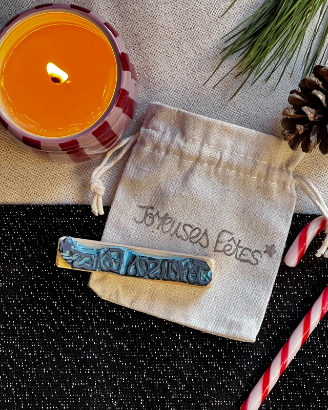 Tampon "Joyeuses fêtes" - Tamponne ton Noël