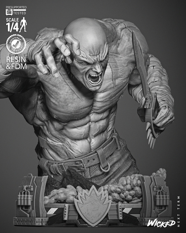 BUSTE DRAX GARDIENS DE LA GALAXIE série Marvel Comics