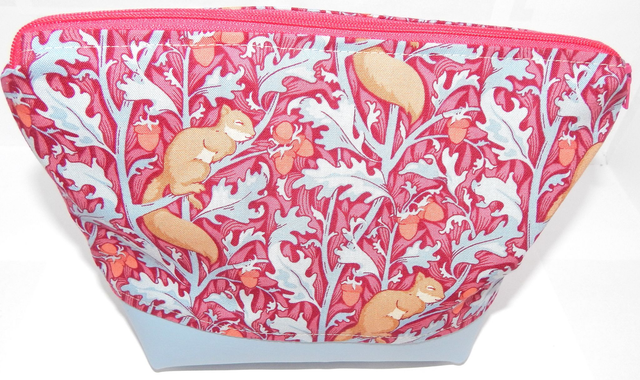 Makeup Bag Squirrel Red Zip