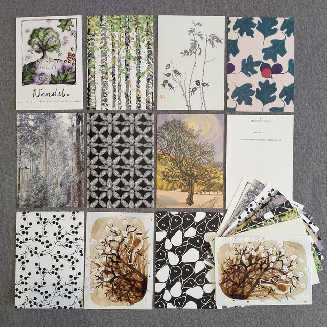 Grusskarten Gehölze - 10x2 St