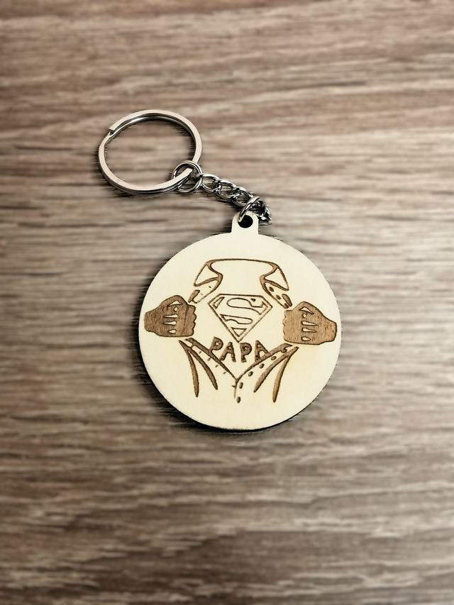 Porte-clés "Super Papa"
