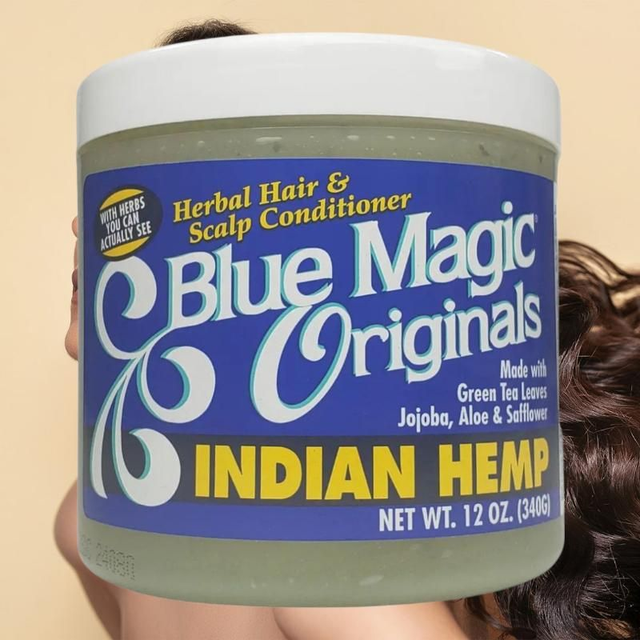 Blue Magic Original Indian Hemp – 12oz | Scalp Treatment & Conditioner