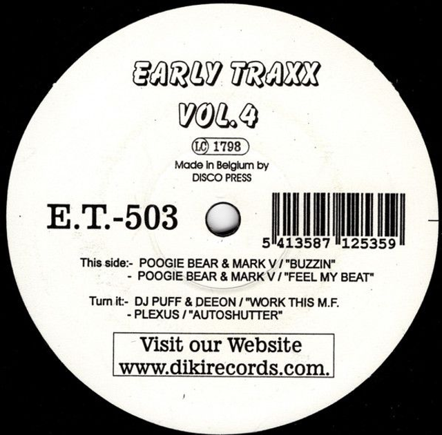 Various – Early Traxx Vol. 4 (Poogie Bear, Dj Puff...) - DiKi Records