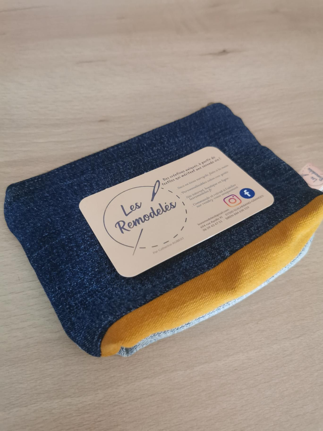 Trousse en tissu recyclé