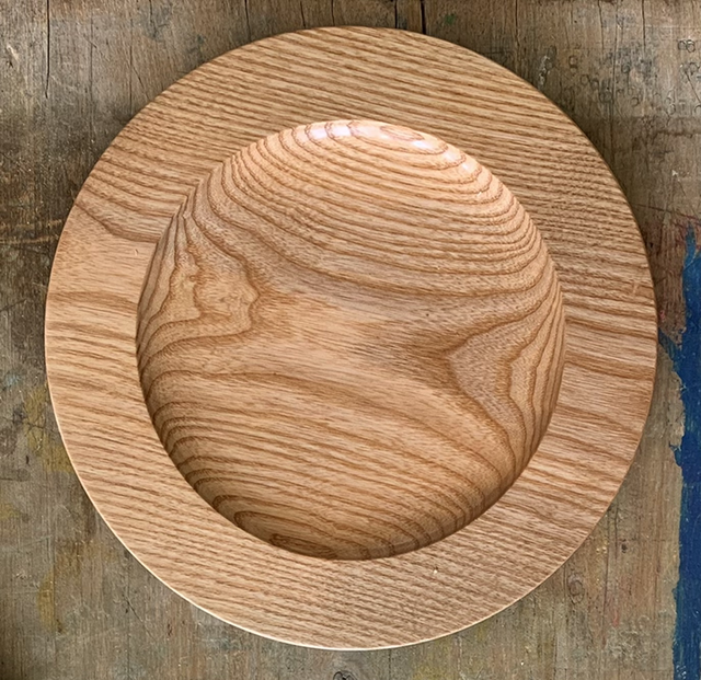 Grande assiette en frêne 