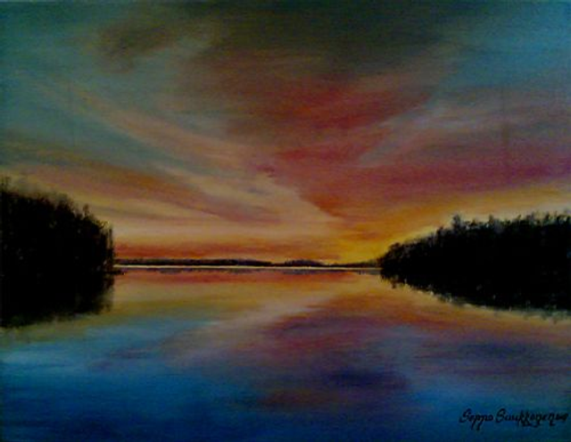 MAISEMAMAALAUKSIA Iltarusko 3. (50x65 cm) 