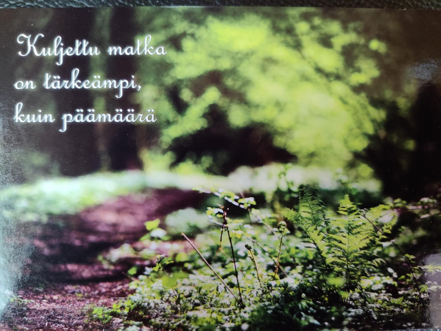 Postikortti Kuljettu matka