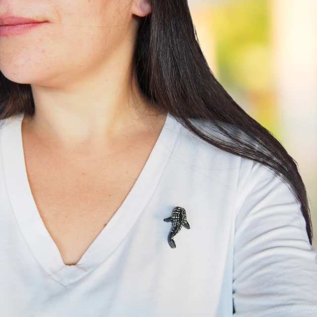 Broche Requin-Baleine
