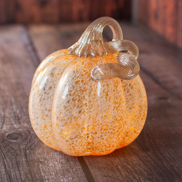 Orange Glass Pumpkin