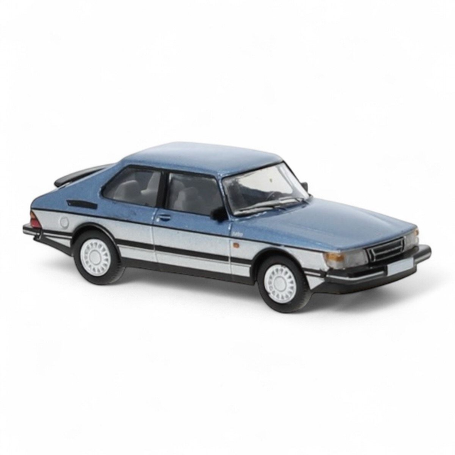 Saab 900 Turbo (1986) PCX87 metallic blue/silver 1:87