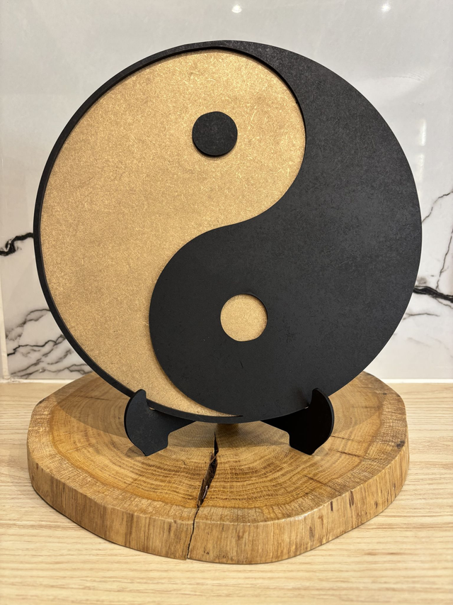 Yin&Yang Noir sur Or