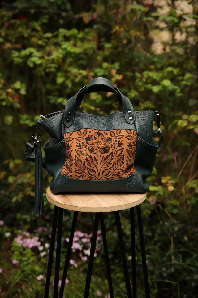 Woodmoonbag florale 