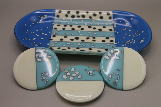 Sandwich Tray &amp; Coaster Set