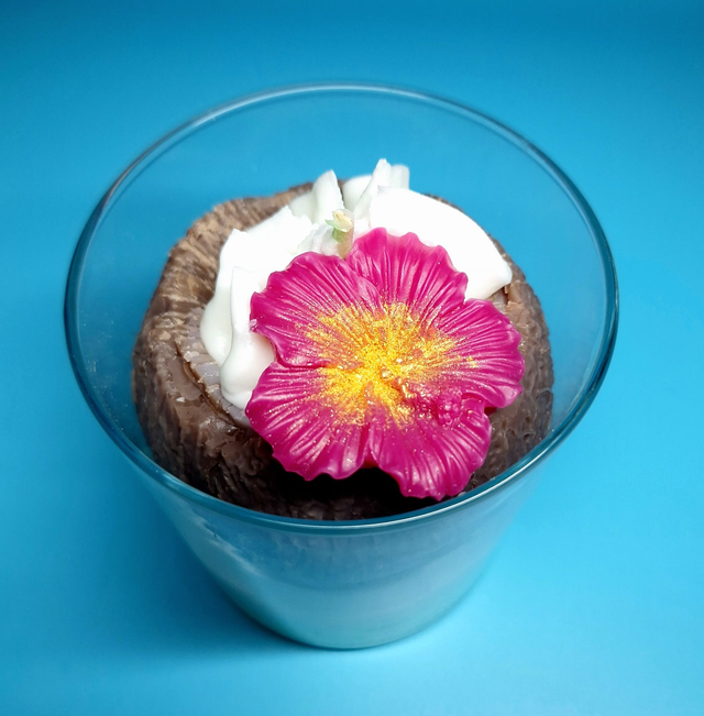 Noix de coco- bougie fait main en cire végétale