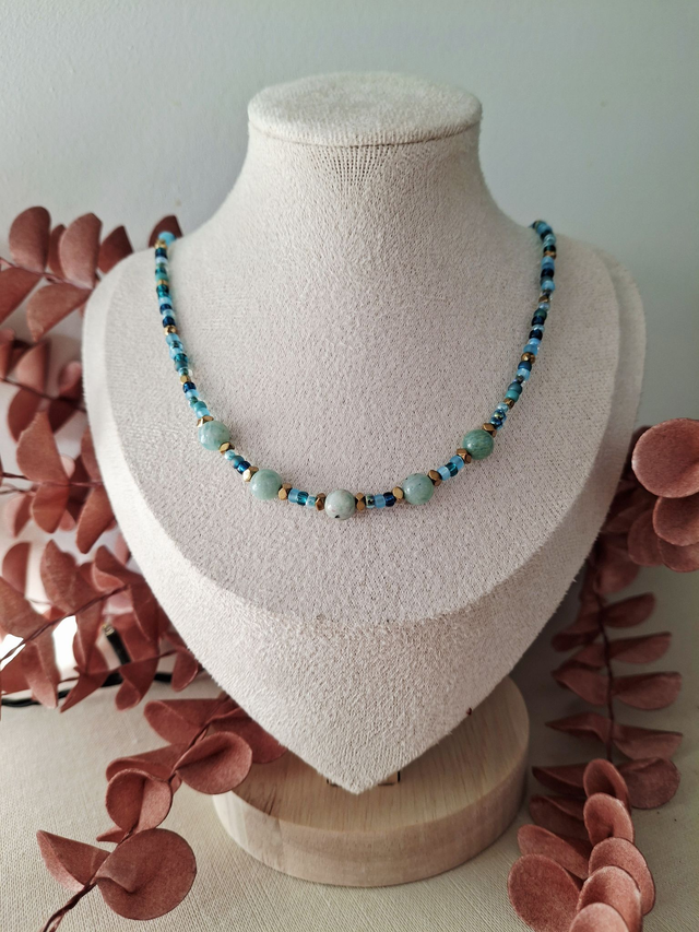 Collier Éclat - vert doré