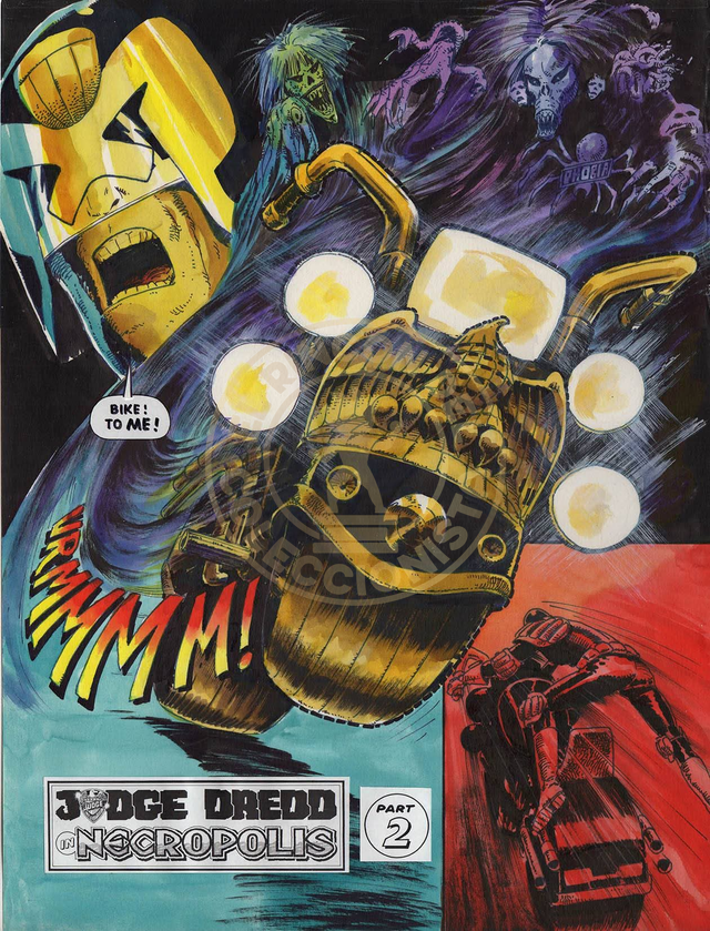 Lamina Original Juez Dredd Por Carlos Ezquerra
