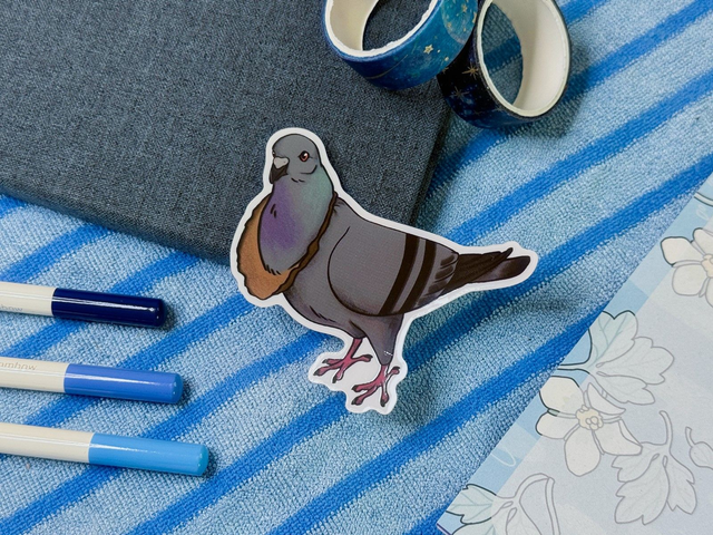 Pigeon Sticker - Bread
