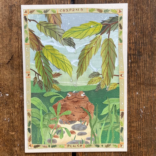 Original &quot;Crapaud &amp; Pluie&quot;