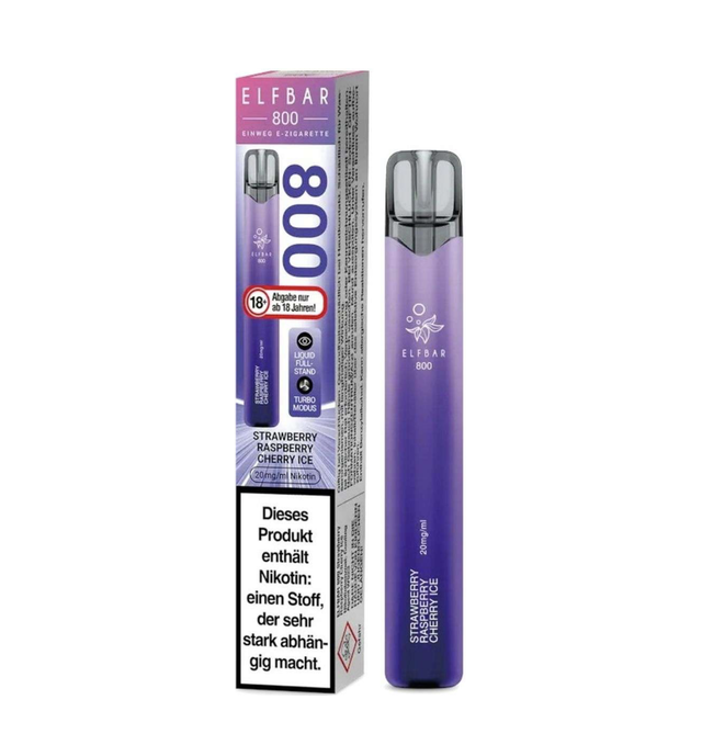 118 | Elfbar 800 Einweg E-Zigarette Raspberry Cherry Ice 20mg Nikotin/ml