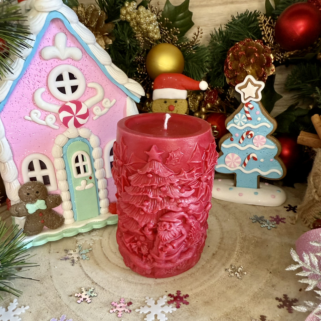 Bougie décorative - décor Noël 