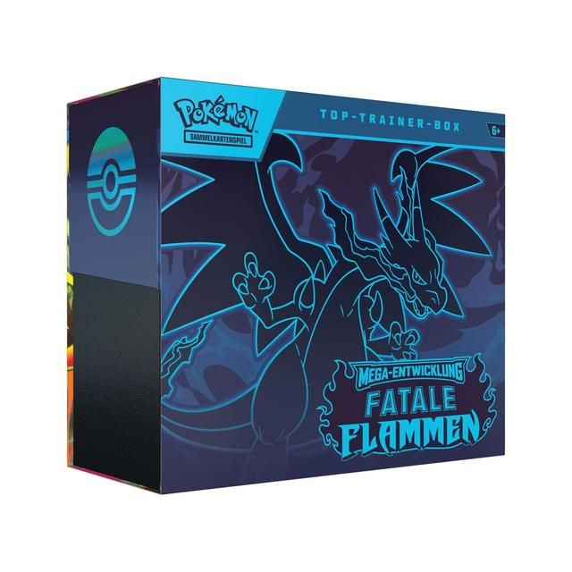 Pokemon Company PRE-ORDER Pokémon ME02 Fatale Flammen Top Trainer Box DE