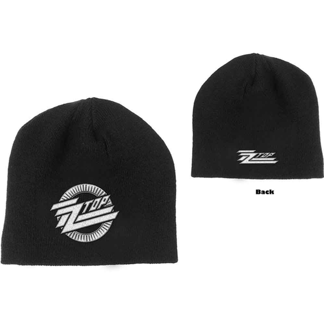ZZ TOP UNISEX BEANIE HAT: CIRCLE LOGO