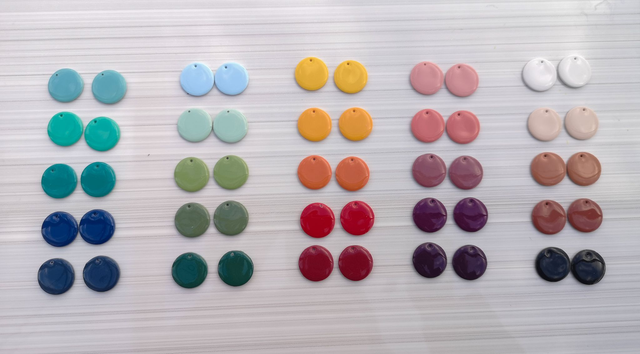 Boucles d&#039;oreilles Eden - Pastilles seules - Les Interchangeables 