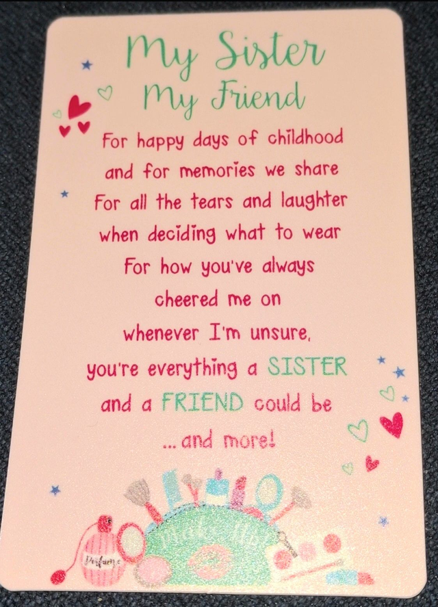 Wallet Card Keepsake