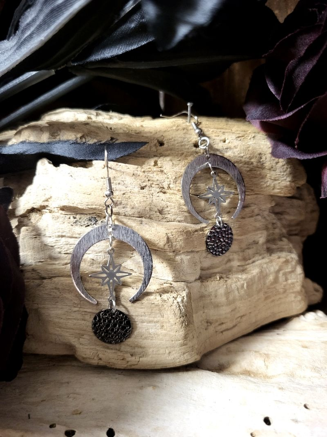 Boucles d&#039;Oreilles &quot;Sphère Etoilée&quot;