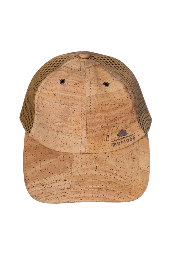 Casquette en liège naturel filet montado
