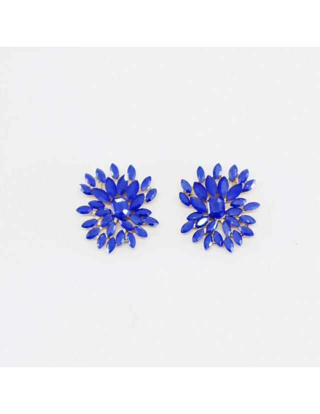Pendientes Fiesta Vidrio Azul