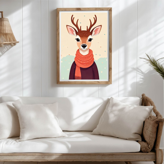 Affiche petit cerf rêveur