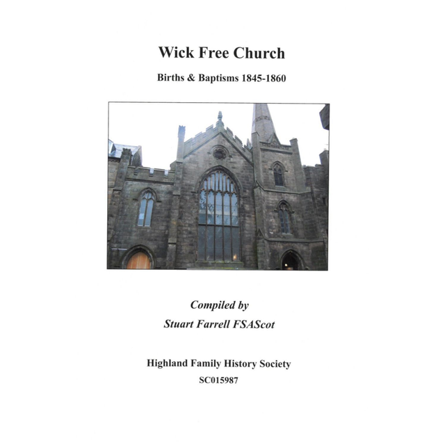 Wick Free Church, Caithness Baptisms 1845-1860