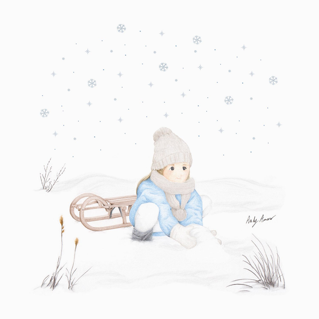 Impression d&#039;art - La magie des flocons de neige 