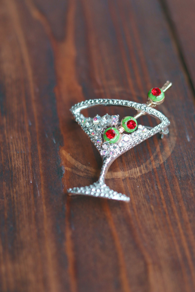 Broches • Martini glass