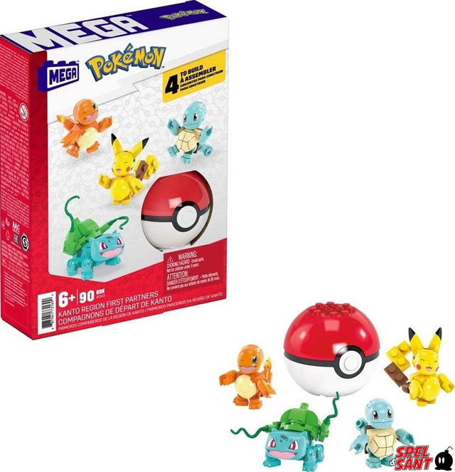 Pokemon: Kanto Region First Partners Mega Construx