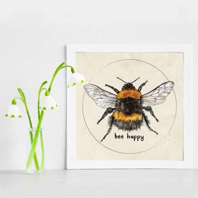 Bee Happy Print