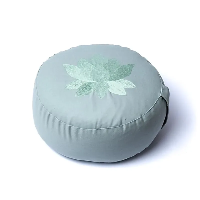 Coussin de méditation vert clair lotus