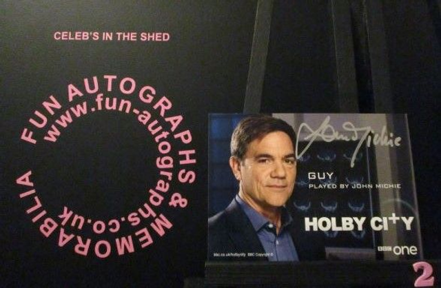John Michie (Guy) Authentic Autographed Holby City 6x4 Cast Card (2)
