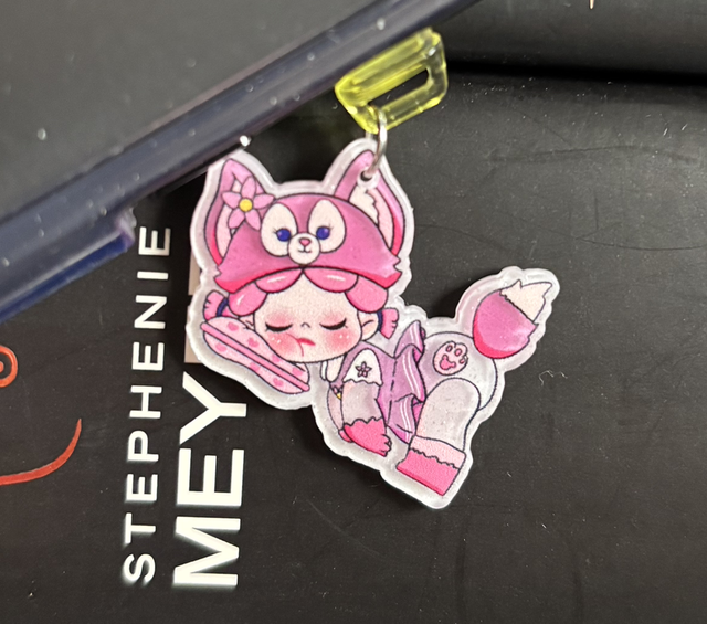 Cute Sleeping Girl Fennec Fox Kindle Charm