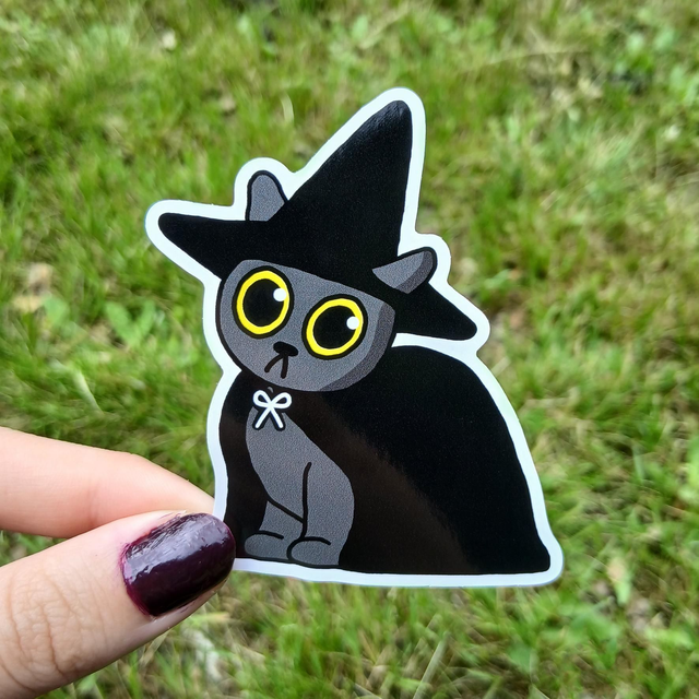 Witch Cat Sticker