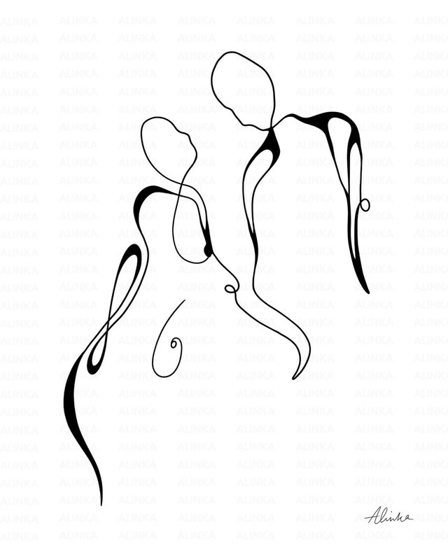 "Simultaneous flow." 8x10 print 